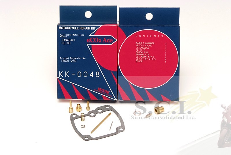 Kawasaki KE100 KH100 KD100 KM100 KEYSTER Carburetor Carb Rebuild