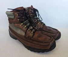 Chippewa  Boots Men's Sz 10.5 M Brown Leather Lace Up Work  Waterproof 24702