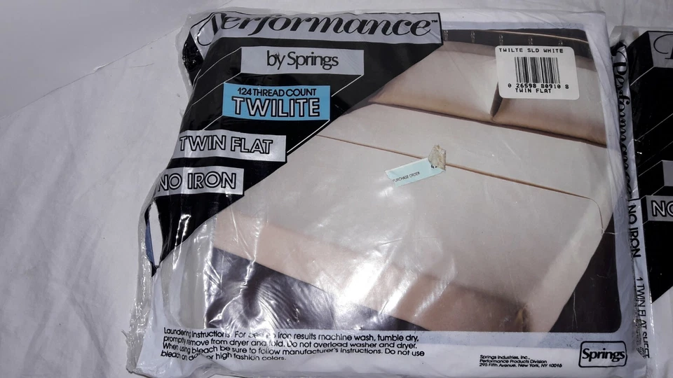 3 paquetes de sábanas planas y ajustables Performance By Springs, hechas en EE. UU. Foto 4 de 4