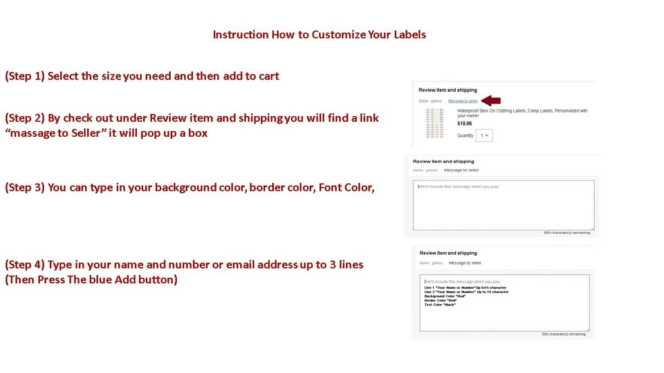 Etiquetas adhesivas personalizadas con nombre para ropa, pegatinas de ropa, etiquetas con nombre Foto 2 de 4