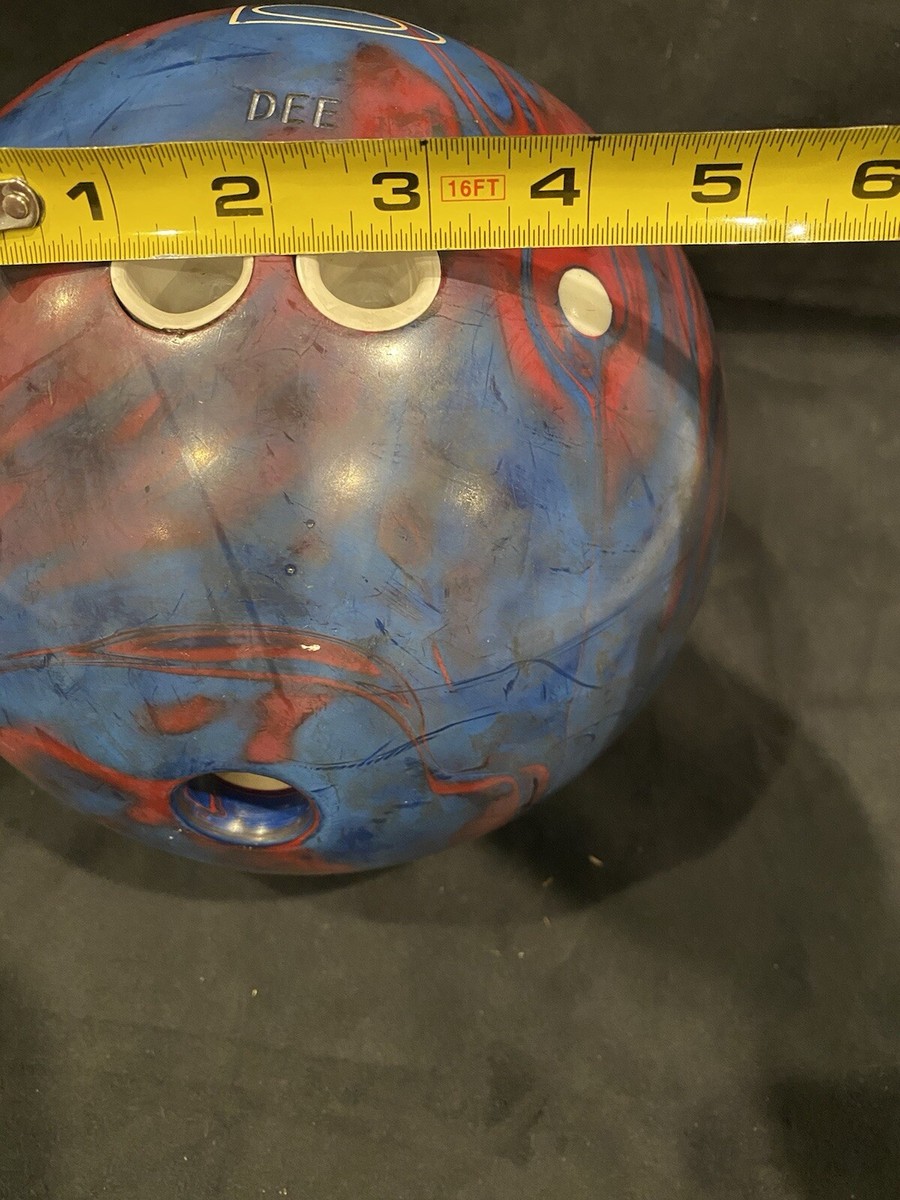 Brunswick Avalanche Bowling Ball 12 Lbs - Red And Blue Marble
