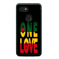One Love Rasta Flag Marijuana Jamaica Lion Case Cover For Google Pixel 3 3XL 2XL