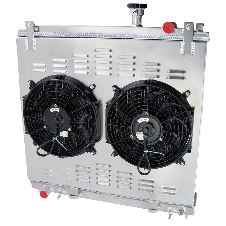 4-Row Radiator Shroud+Fan Fit Nissan Titan Armada Infiniti QX56 5.6L 2004-2015 - Image 3 of 4