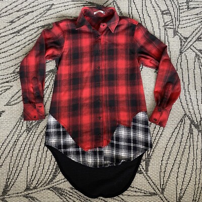 Red Pretty Wild Cozy Buffalo Plaid Jacket Maude Vivante Flannel