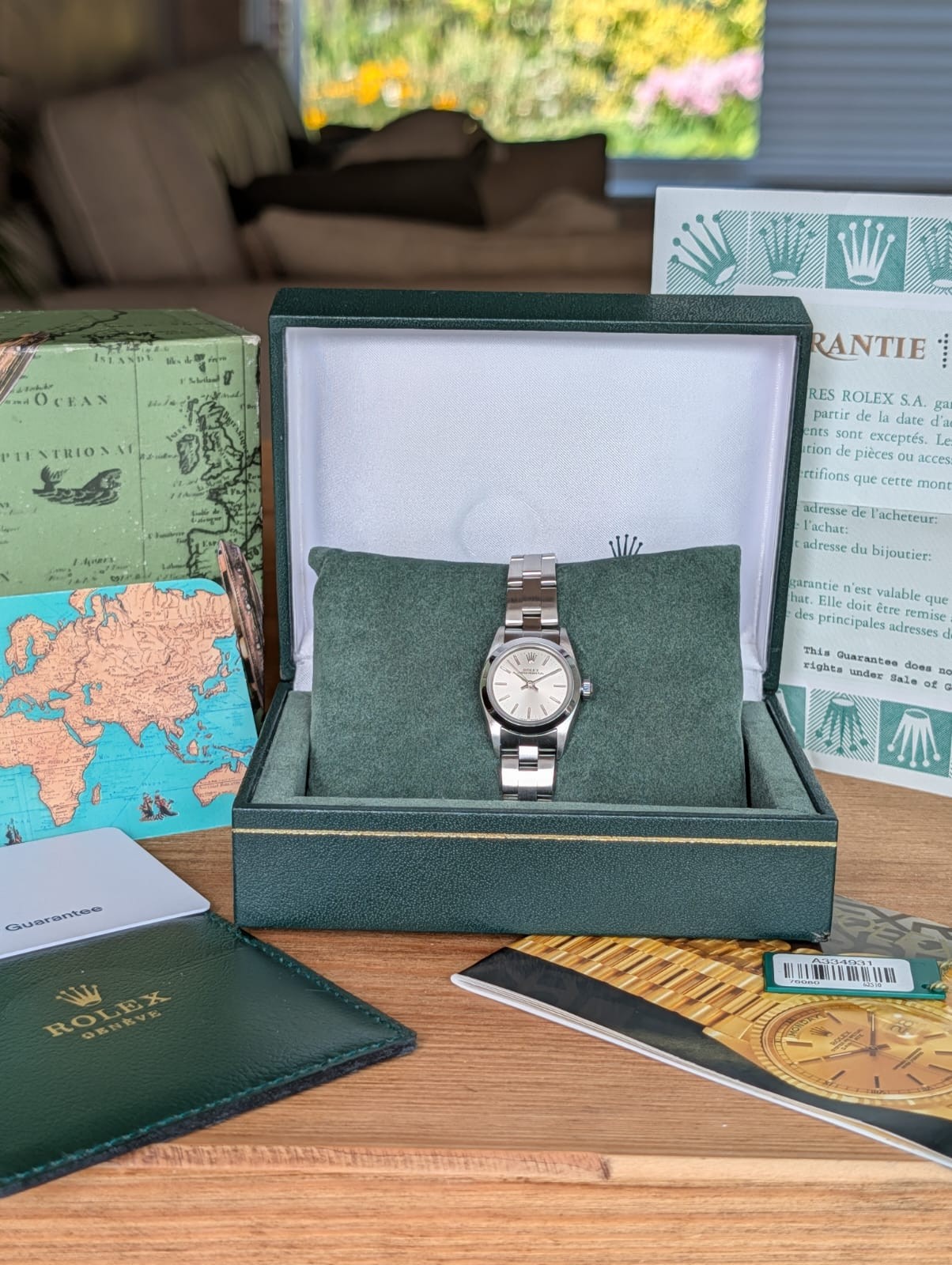 Rolex Oyster Perpetual Ladies 76080 2000 Steel Box Papers