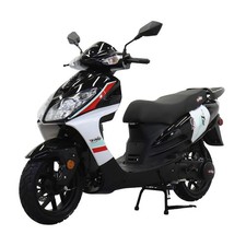 X-PRO Fiji 150cc Moped Gas Scooter with 13" Aluminum Wheels,Large LED Headlights
