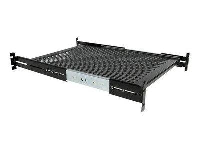 StarTech.com 2HE ausziehbarer Rack-Fachboden belüftet 22,7 kg Rack Regal 1U