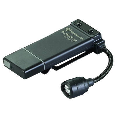 Streamlight ClipMate USB Rechargeable Clip-on Light - Black