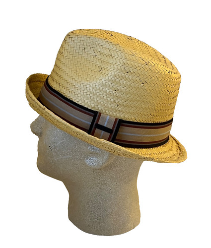 KOORINGAL UGG AUSTRALIA STRAW FEDORA HAT MEN'S WOMEN'S ONE SIZE FITS MOST 59 CMS
