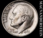 1963 Silver Roosevelt Dime - Choice Gem Brilliant Unc  Lustrous  #L5970