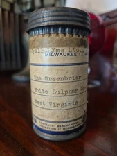 Royall Lyme Greenbrier Resort Hotel Pharmacy Advertising Sample Bottle Container