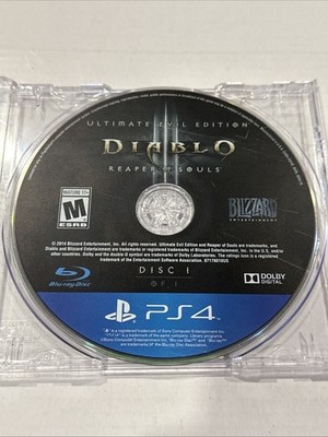 Diablo III: Ultimate Evil Edition (Playstation 4, 2014) Tested And Working