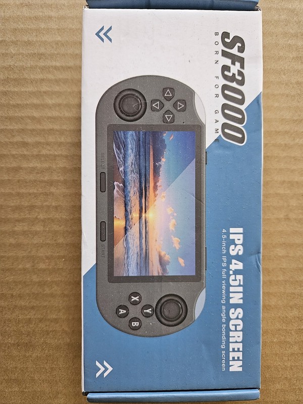 SF3000 PK New Handheld game console with 15000+ retro games-New opened
