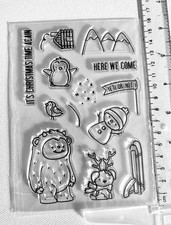 Przezroczyste silikonowe znaczki Rękodzieło Boże Narodzenie Scrapbooking Album Karta Marka 