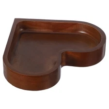 Solid Wood Love Candy Plate Heart Shape Cheese Board Serving Tray