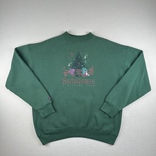Jansport Sweatshirt Mens XXL Green Festival of Trees Vintage 90s Made in USA
