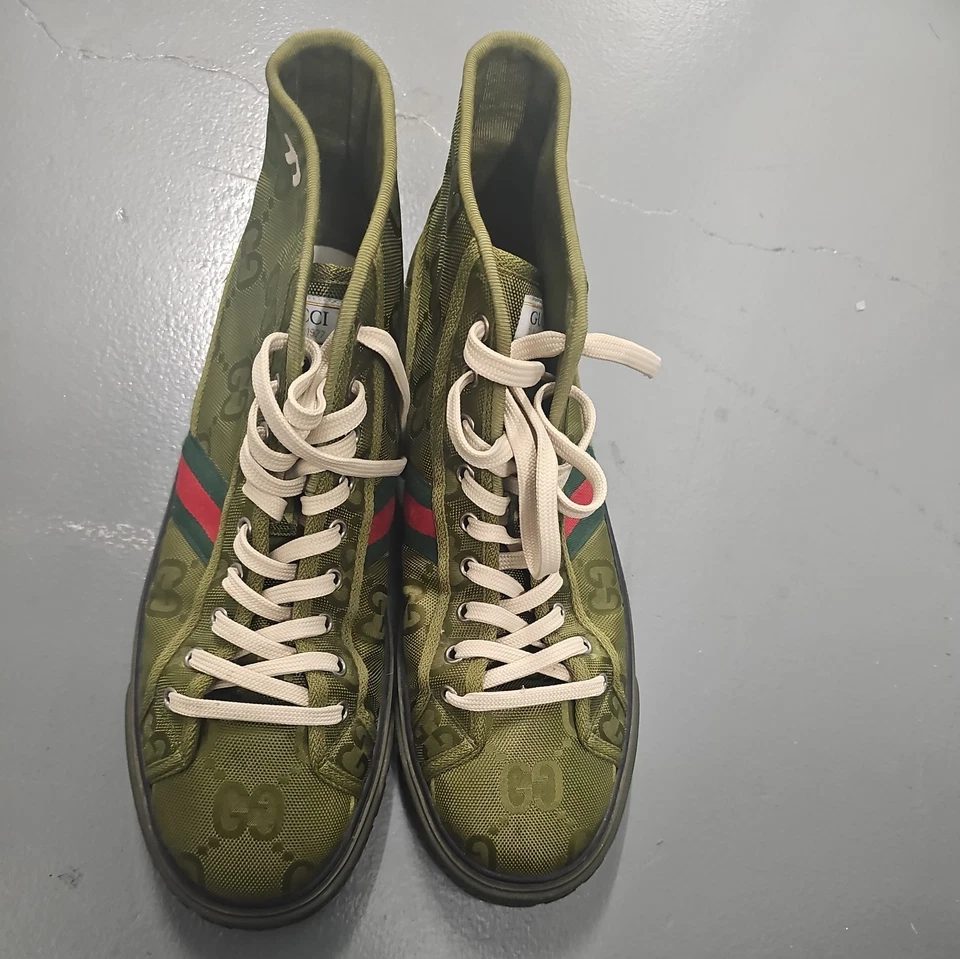 Zapatillas altas Gucci Off the Grid verdes (auténticas) Foto 3 de 4