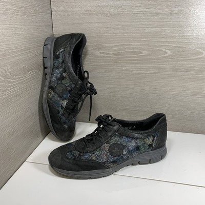 Mephisto Match Run Off Women US 7.5 Shoes Black Walking Sneakers Air-Jet France