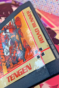 Road Runner (Nintendo Entertainment System, 1989) Tengen NES Black Cart Only