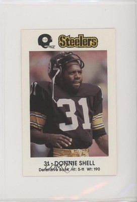 1982 Coca-Cola/Kiwanis Club Pittsburgh Steelers Donnie Shell HOF 9am
