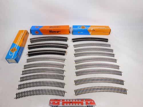 ROCO 4442, 4437 etc. - H0 - 25-tlg. Schienen Konvolut 2,5mm - #BJ17059 | Condition: Gebraucht