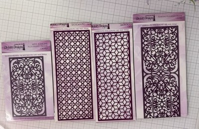 Divinity Designs Slimline and Mini Slimline Cutting Dies Set Decorative Patterns