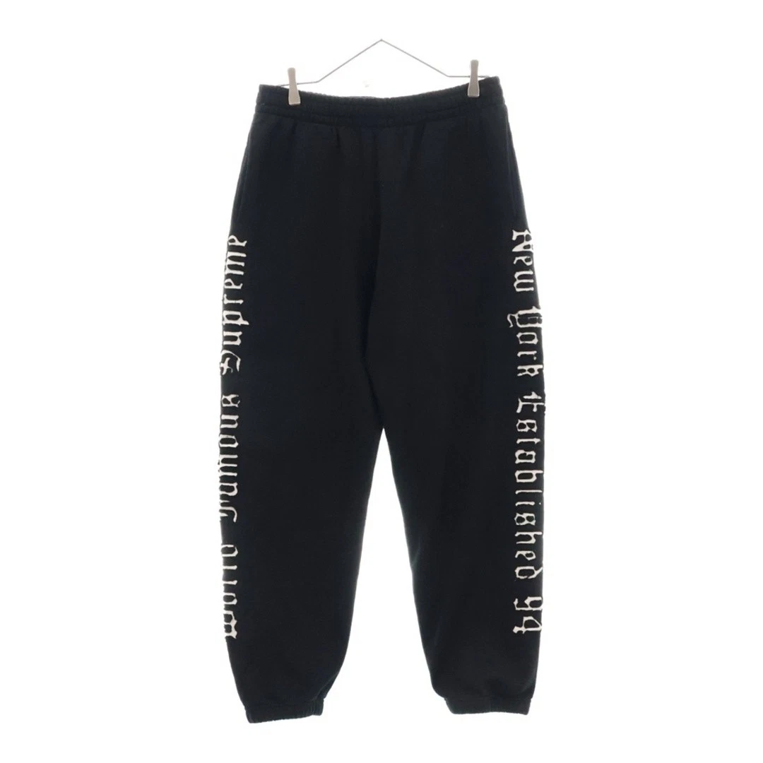 SUPREME 25SS Pantalon de survêtement à découpe contrastante découpé noir d'occasion c8d43bc44bd