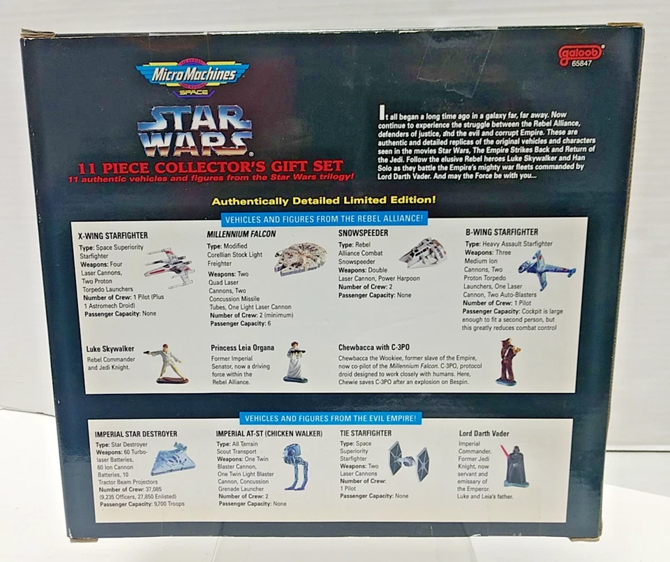 Star Wars Vintage 1994 Micro Máquinas 11 Piezas Juego de Regalo de Coleccionista Kay-Bee Nuevo en Caja Foto 2 de 4