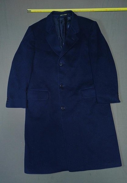 Men Simon's Copley Square Coat Black Wool 40/L/48