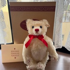 Steiff Galeries Lafayette Tricolore Teddy Bear Blue Eyes Growler