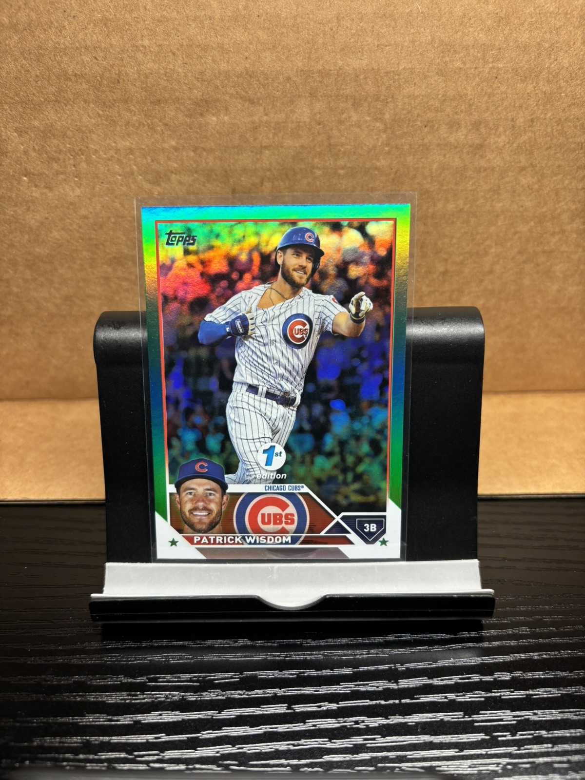 2023 Topps 1st Edition #120 Patrick Wisdom Green Foil /150