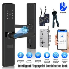 Smart Door Lock Wifi Biometric Fingerprint APP Password Keyless Keypad Entry US