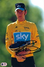BRADLEY WIGGINS SIGNED 12x8 TOUR DE FRANCE WIN PHOTO (ACG CERT AG16773)