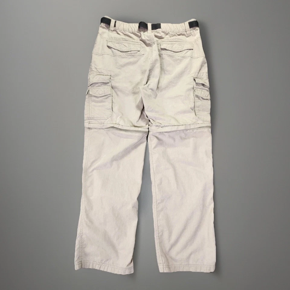 BC Clothing Convertible Zip Off Cargo Pants XL x 32 Tan Nylon Blend Hiking - Image 2 of 4