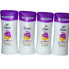 4x Dove Teens Deodorant Antiperspirant Vanilla Cupcake 2.6 oz 14 Moisturizers