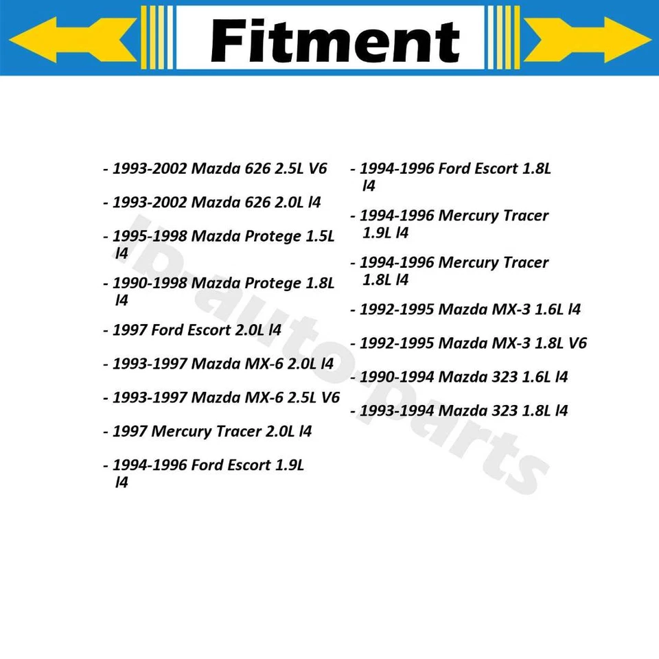 Manguera de freno delantera Dorman 2 piezas para 1992 1993 1994 1995 Mazda MX-3 1,6 L Foto 2 de 4