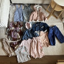 HUGE Baby Girl 18-24M Clothing Bundle 14 Items Spring Floral Pink Girly EUC