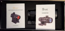 CVLIFE JackalHowl Red Dot Sight & 3X Magnifier Combo Set, 2 MOA Motion Awake ...