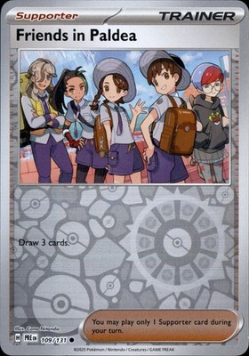Friends in Paldea 109 Reverse Holo | SV: Prismatic Evolutions | englisch NM