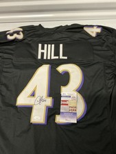 JUSTICE HILL SIGNED BALTIMORE RAVENS JERSEY W/ JSA CERT