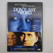 Don't Say a Word DVD, 2001 With Case Good Condition