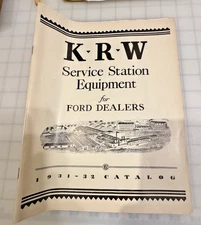 KRW Service Station Equipment For Ford Dealers 1931-32