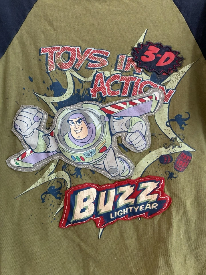 Camisa Raglán Manga Corta Buzz Lightyear Niños Disney Store Verde Oliva S 5/6 Foto 2 de 4
