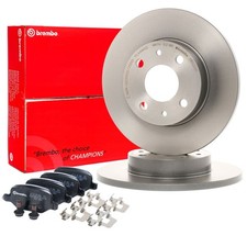 BREMBO Bremsscheiben Beläge Satz Hinten für FIAT 500 312 PANDA 199 PUNTO 188
