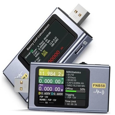 【Upgraded Model USB Tester with Bluetooth, USB Power Multimeter 4-28V 7A LCD 