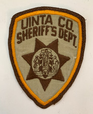 Uinta County Wyoming WY Sheriff Department police patch