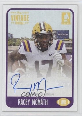 2021 Onyx Vintage Blue Ink /400 Racey McMath #FARA Rookie Auto RC 2qw