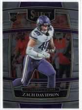 2021 Panini Select Concourse Zach Davidson Rookie Card RC #95 Vikings