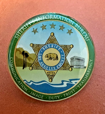 Los Angeles County Sheriff Info Bureau SIB Pin Collectible LASD