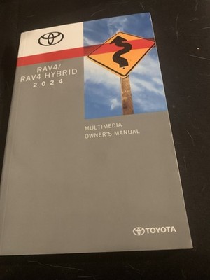 2024 Toyota RAV4 & RAV4 Hybrid Multimedia Owner's Manual OEM Guide Book